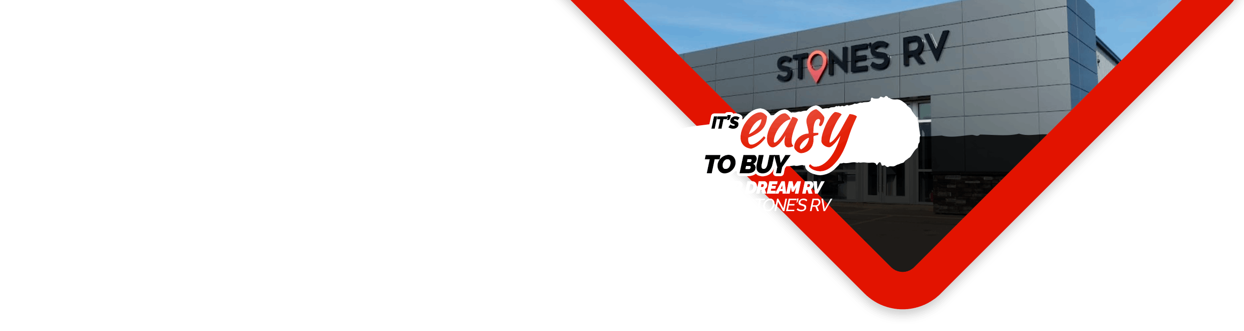 It's easy to buy your dream RV from Stone's RV