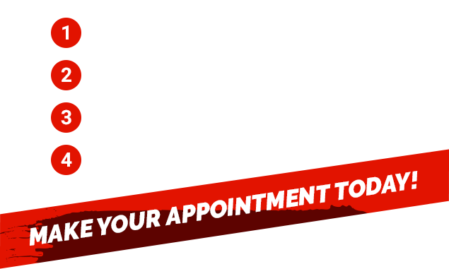 1 Browse, 2 Contact, 3 Customize, 4 Sign and Drive! Make your appointment today!